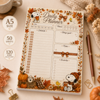 A5 Daily Planner – "Cozy Autumn" | Personalisation Available
