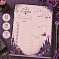 A5 Daily Notepad – "Midnight Castle" | Personalisation Available