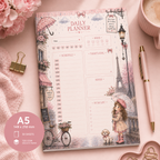 A5 Daily Planner – "Paris Daydreams" | Personalisation Available