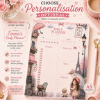 A5 Daily Planner – "Paris Daydreams" | Personalisation Available