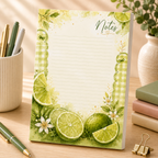 A5 Notepad – "Lime Breeze" | Personalisation Available