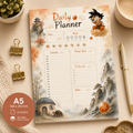 A5 Daily Planner – "Sky Warrior" | Personalisation Available