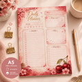A5 Daily Planner – "Cherry Blossom" | Personalisation Available