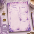 A5 Daily Planner – "Wisteria Whispers" | Personalisation Available