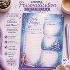 A5 Daily Planner – "Mermaid Lagoon"| Personalisation Available
