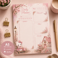 A5 Daily Planner – "Kitty Cottage" | Personalisation Available