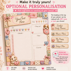 A5 Daily Planner – "Stitched with Love" | Personalisation Available