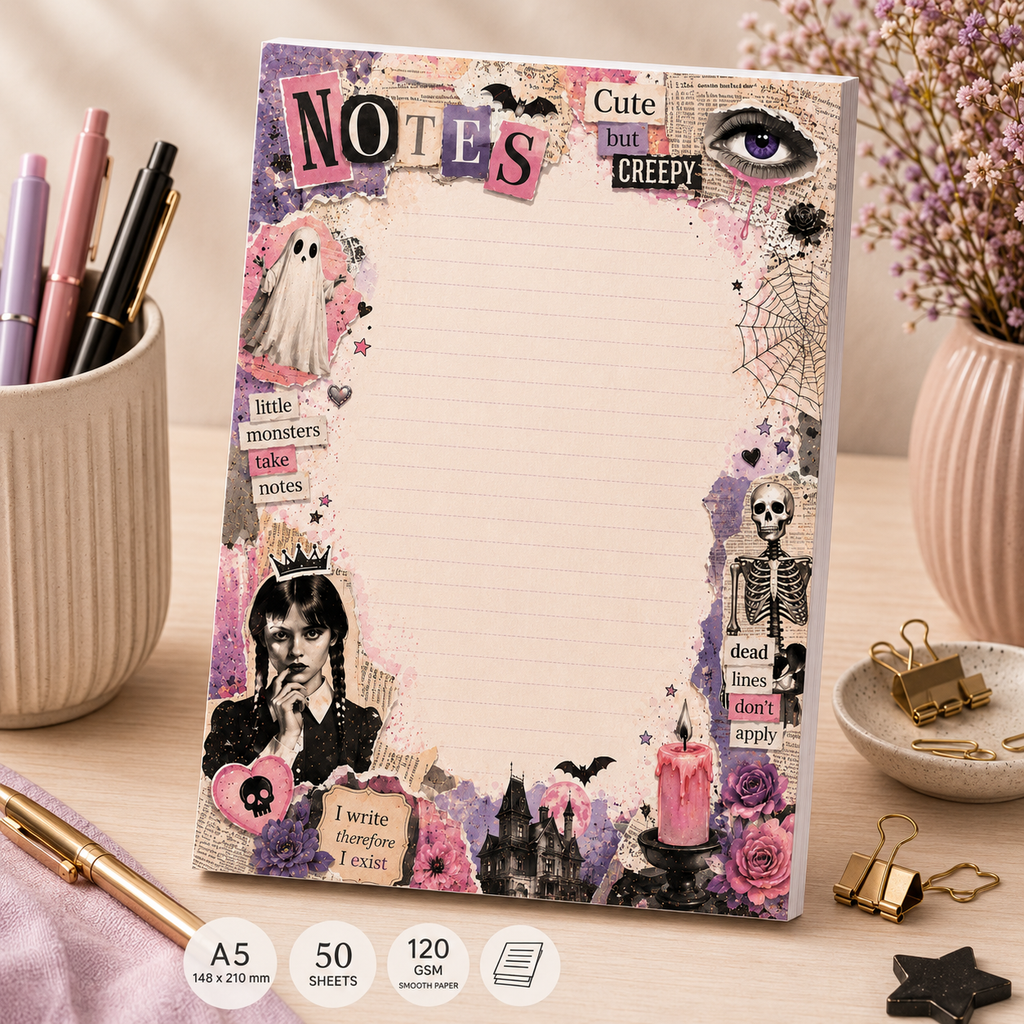 A5 Notepad – "Cute But Creepy" | Personalisation Available