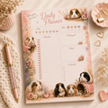 A5 Daily Planner – "Guinea Pig Kisses" | Personalisation Available