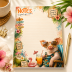 A5 Notepad – "Too Glam to Give a Ham!" | Personalisation Available