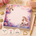 Mini Notepad 7,5 × 7,5 cm – "Whispers of Wild Hearts"