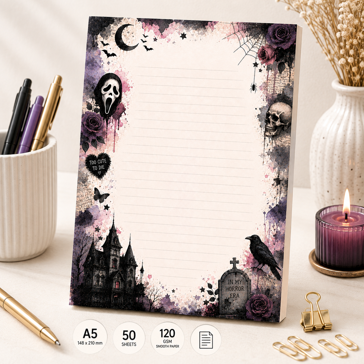 A5 Notepad – "In My Horror Era" | Personalisation Available