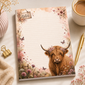 A6 Notepad – "Blooming Highland"