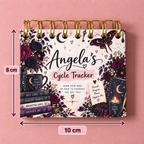 Personalised Handmade Cycle Tracker, 5 Year, Gothic