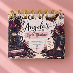 Personalised Handmade Cycle Tracker, 5 Year, Gothic