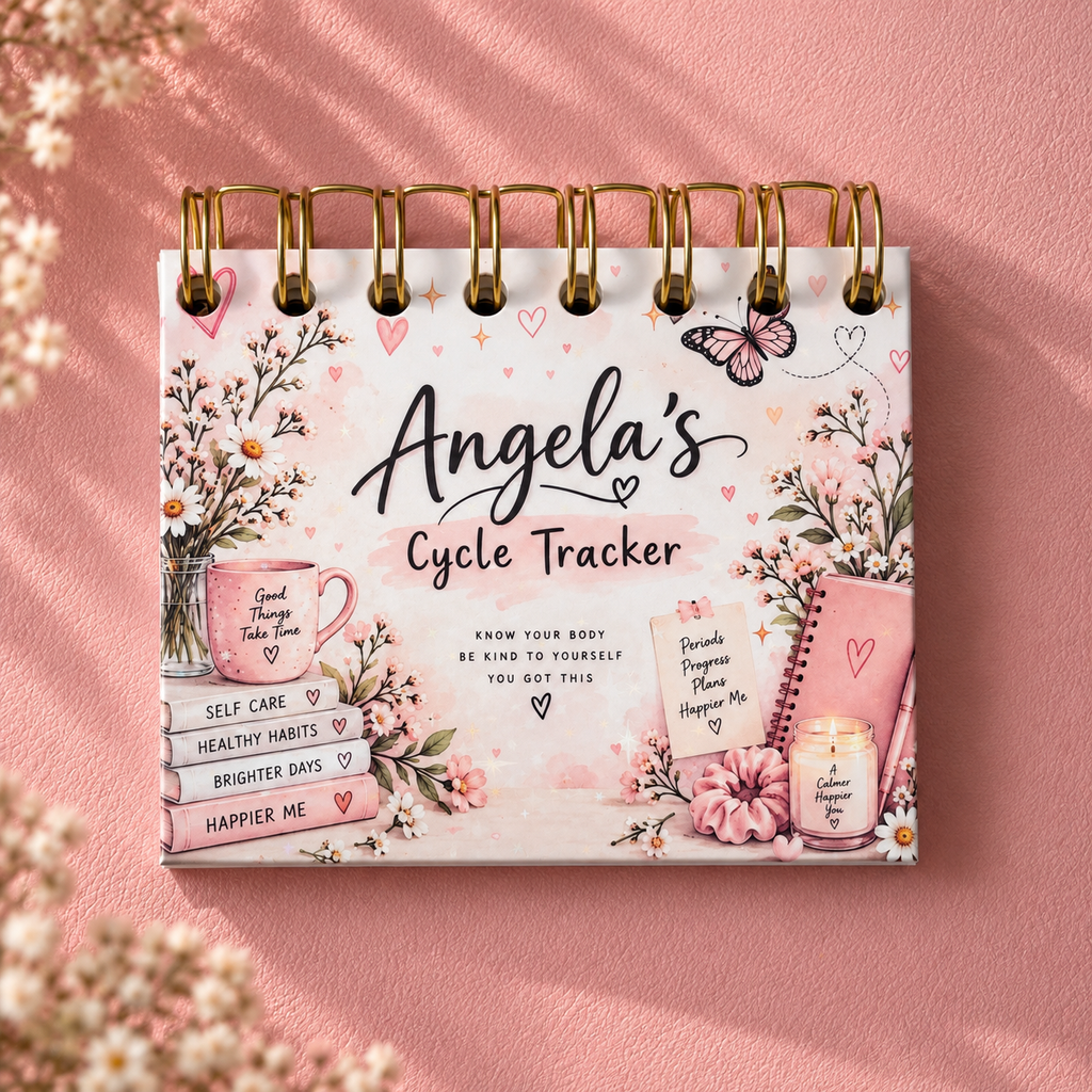 Personalised Handmade Cycle Tracker, 5 Year, Butterfly