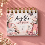 Personalised Handmade Cycle Tracker, 5 Year, Butterfly