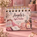 Personalised Handmade Cycle Tracker, 5 Year, Cat