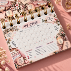 Personalised Handmade Cycle Tracker, 5 Year, Cat