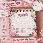 Personalised Handmade Cycle Tracker, 5 Year, Blush