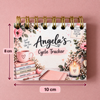 Personalised Handmade Cycle Tracker, 5 Year, Blush
