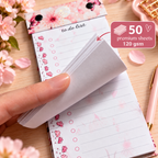 Personalised Floral To Do List Notepad, Refillable
