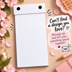 Personalised Floral To Do List Notepad, Refillable