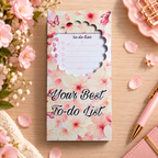 Personalised Floral To Do List Notepad, Refillable