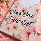 Personalised Floral To Do List Notepad, Refillable