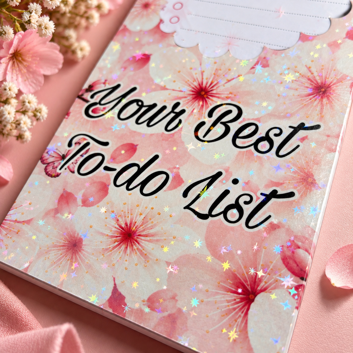 Personalised Floral To Do List Notepad, Refillable