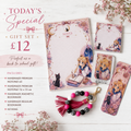 Handmade Back to School Stationery Gift Set | 5 Piece Notepad, Bookmarks & Keyring