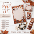 Handmade Back to School Stationery Gift Set | 5 Piece Notepads, Bookmarks & Keyring