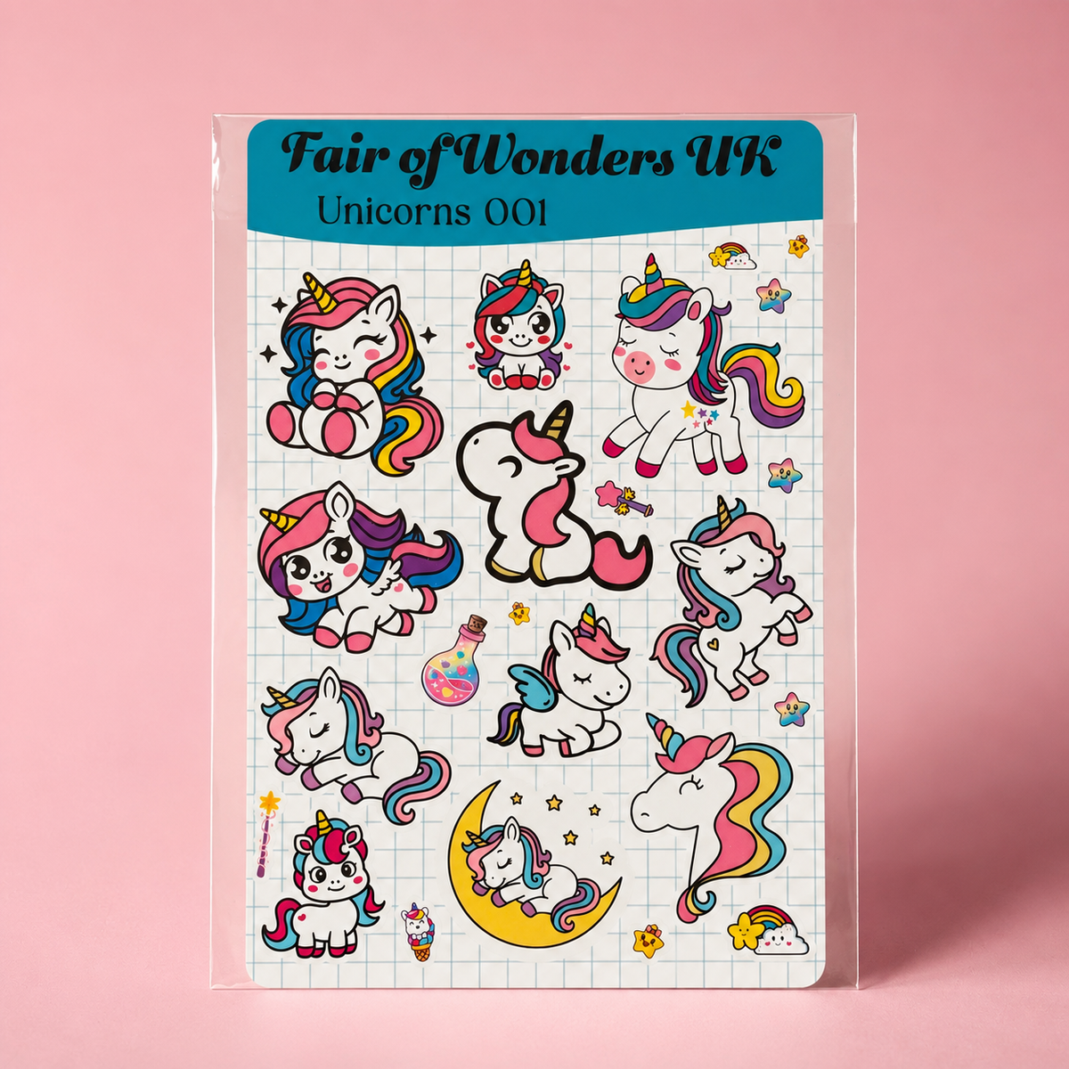 Unicorns sticker set (01)