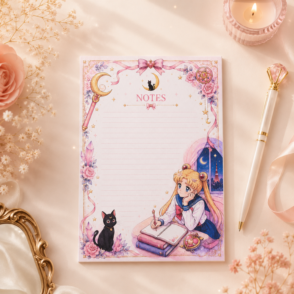 A5 Notepad – "Moonlit Dreams" | Personalisation Available
