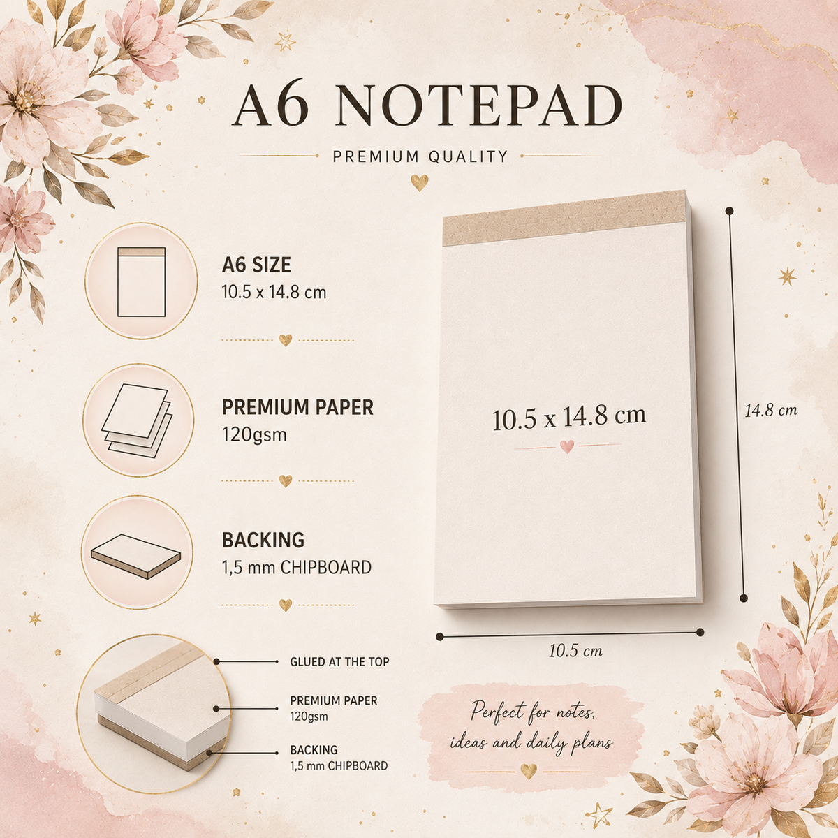 A6 Notepad – "Sweet Treats"