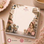 Mini Notepad 7,5 × 7,5 cm – "Rome Daydreams"