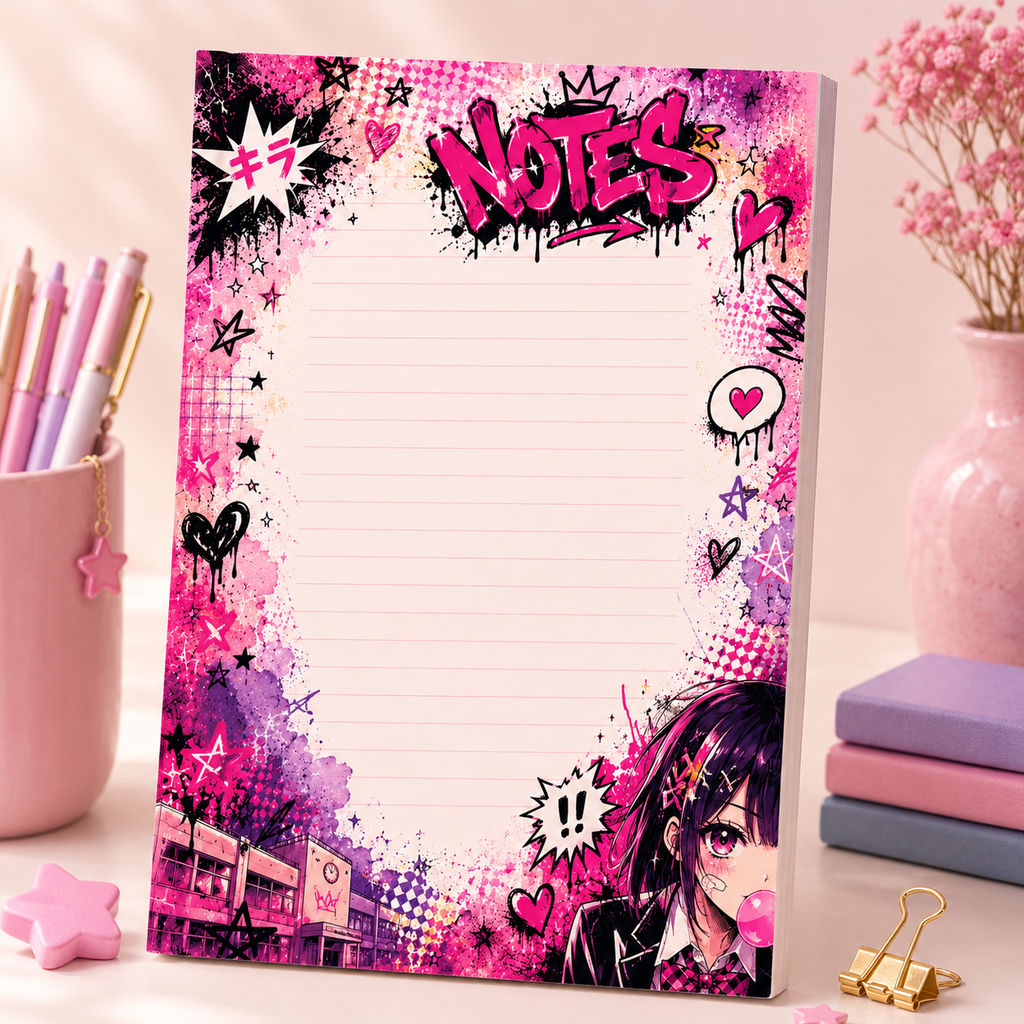 A5 Notepad – "Graffiti Dreams" | Personalisation Available