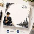 Mini Notepad 7,5 × 7,5 cm – "Executive Ambition"