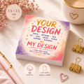Premium Handmade Custom (7.5 × 7.5 cm) Notepad – Design Your Own