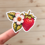Strawberry Flower Sticker