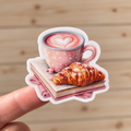 Coffee and Croissant Sticker