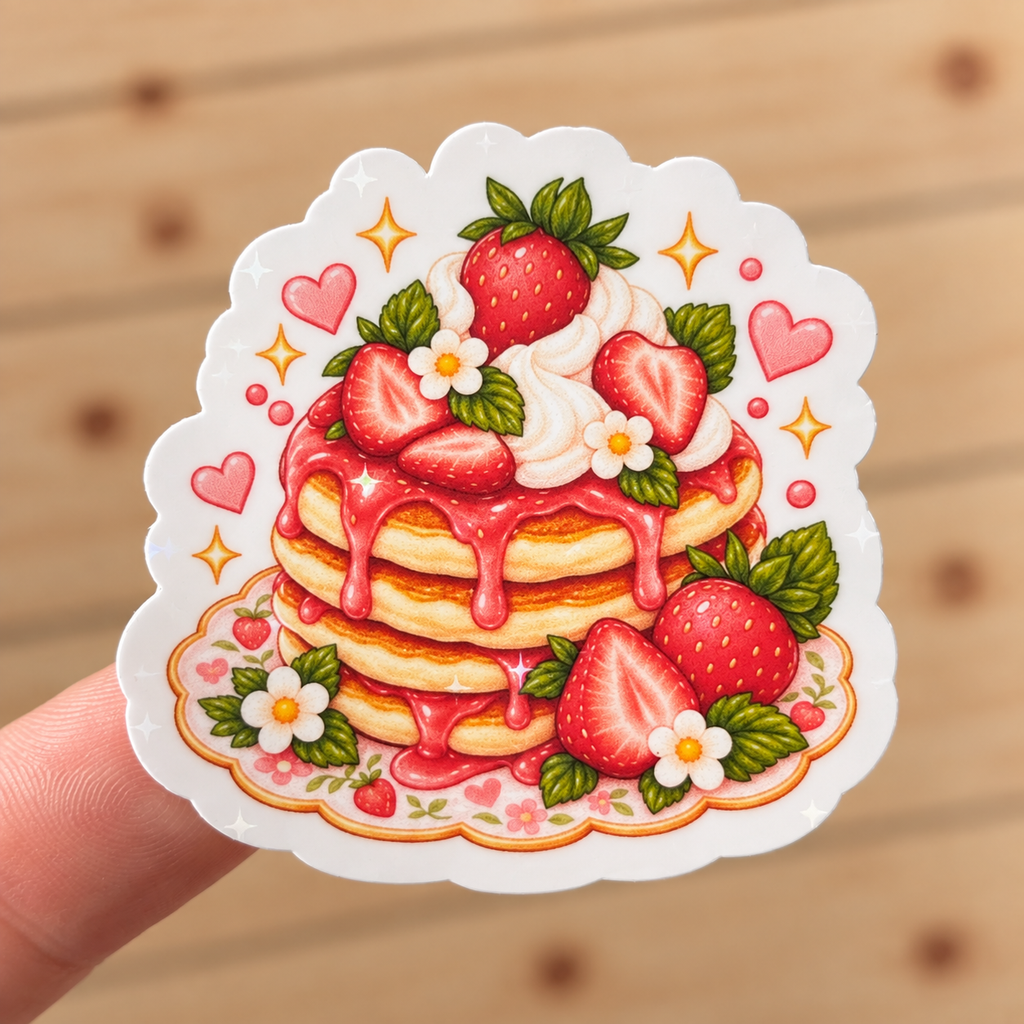 Strawberry Pancake Sticker