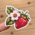 Strawberry Flower Sticker