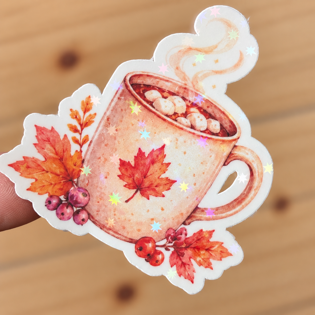 Autumn Hot Chocolate Sticker