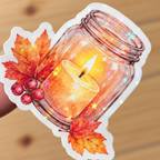 Autumn Candle Sticker