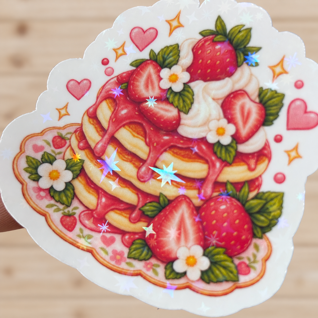 Strawberry Pancake Sticker