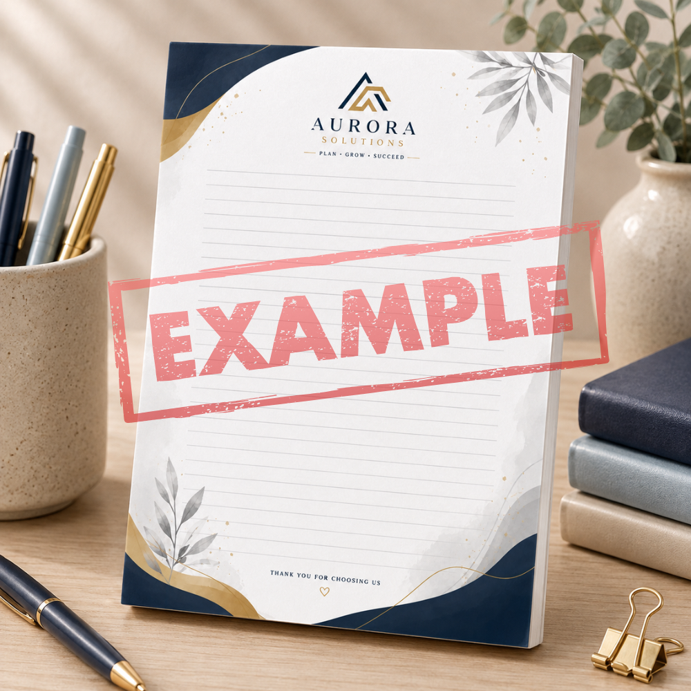 Premium Handmade Custom A5 Notepad – Design Your Own