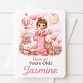 Personalised Baby Girl 1st Birthday Card