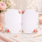 Personalised Notebook with Decorated Interior | Watermelon Dream