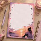 A6 Notepad – "Sunset View"